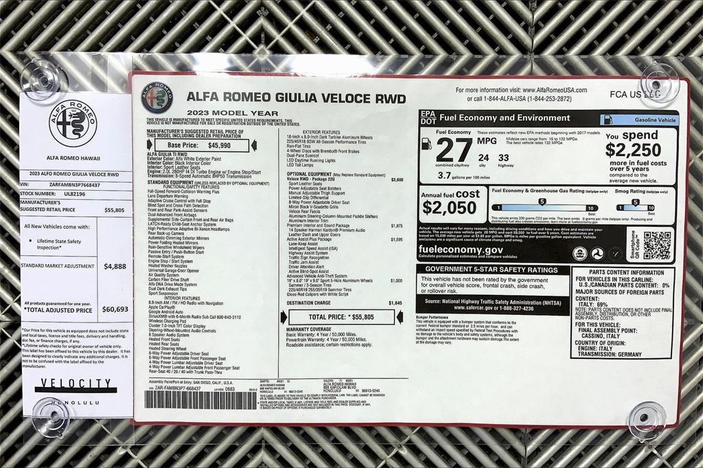 new 2023 Alfa Romeo Giulia car