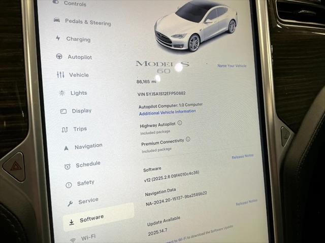 used 2014 Tesla Model S car, priced at $11,995