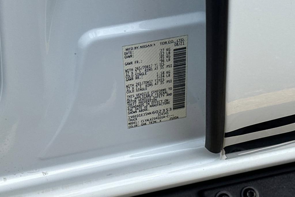 used 2022 Nissan Frontier car, priced at $30,998