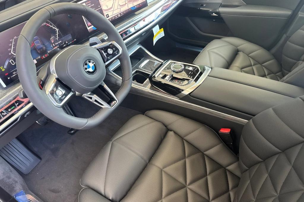 new 2025 BMW 740 car, priced at $107,855