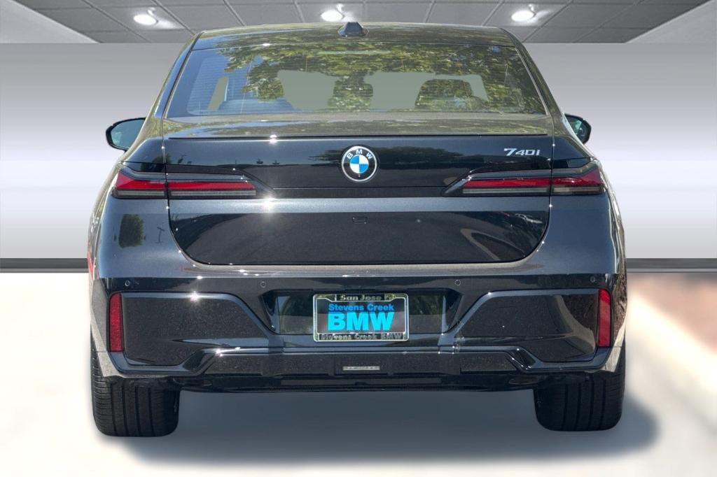 new 2025 BMW 740 car, priced at $107,855