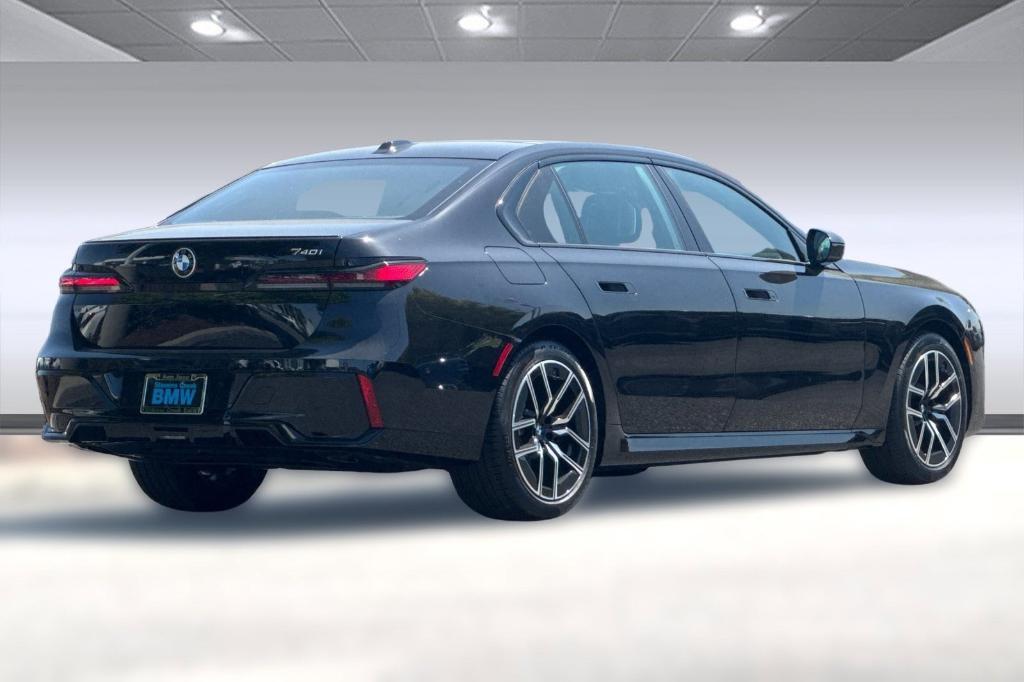 new 2025 BMW 740 car, priced at $107,855