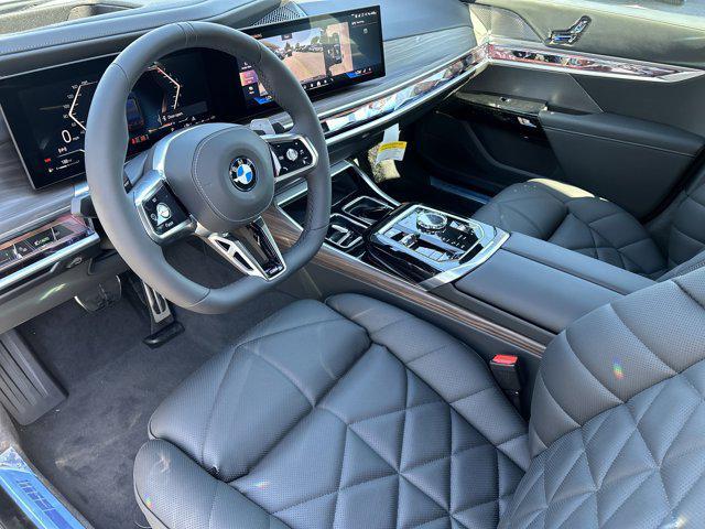 new 2025 BMW 740 car, priced at $107,855