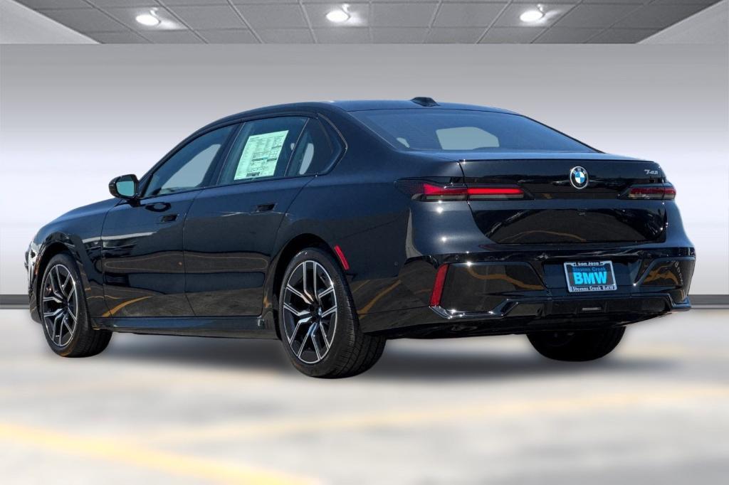 new 2025 BMW 740 car, priced at $107,855