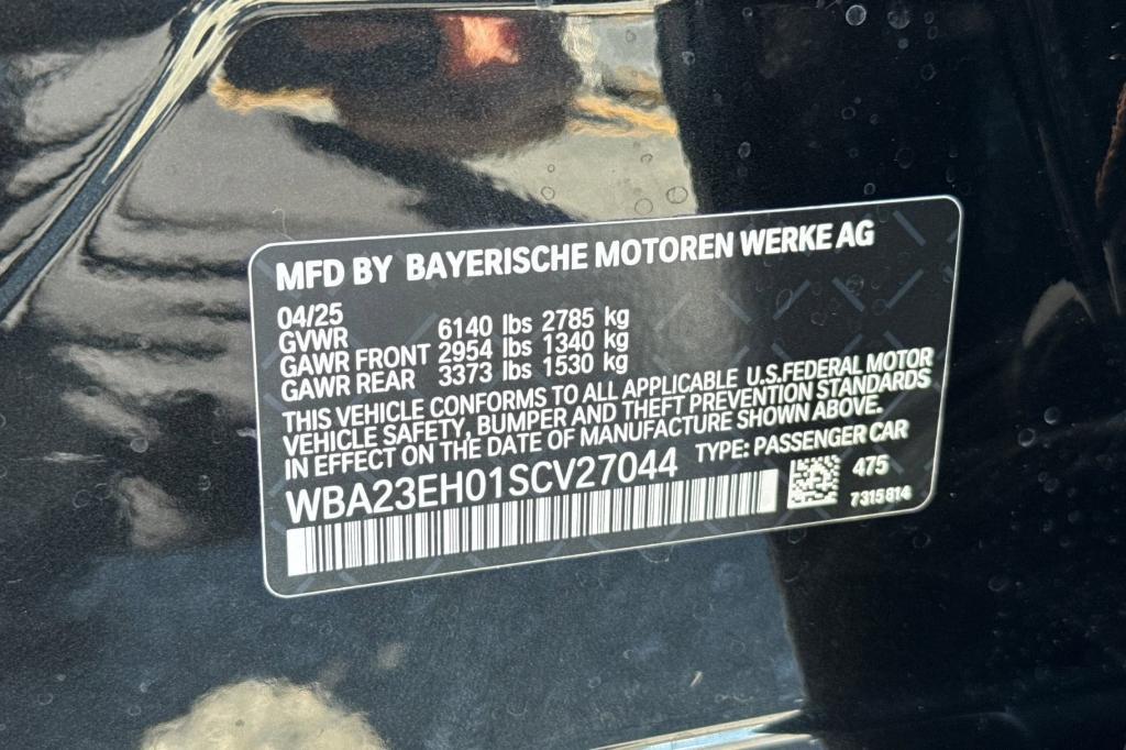 new 2025 BMW 740 car, priced at $107,855