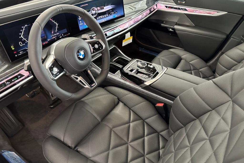 new 2025 BMW 740 car, priced at $107,855