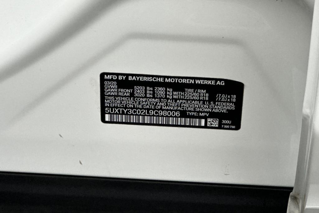 used 2020 BMW X3 car, priced at $17,497