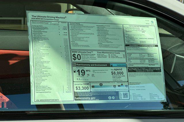 new 2026 BMW M4 car, priced at $102,635