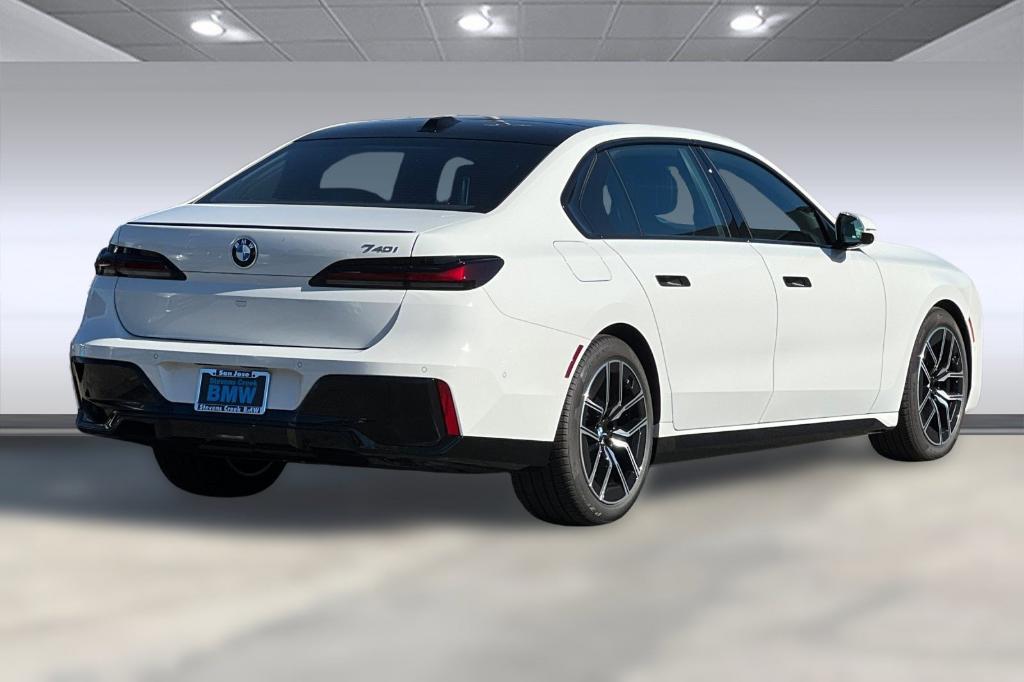 new 2025 BMW 740 car, priced at $107,975