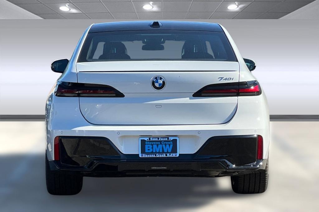 new 2025 BMW 740 car, priced at $107,975