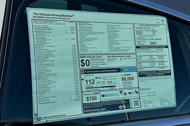 used 2025 BMW i4 Gran Coupe car, priced at $56,002