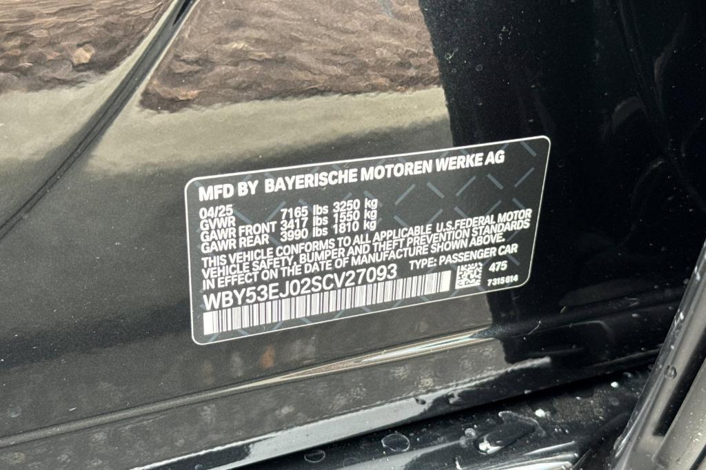 new 2025 BMW i7 car, priced at $140,855