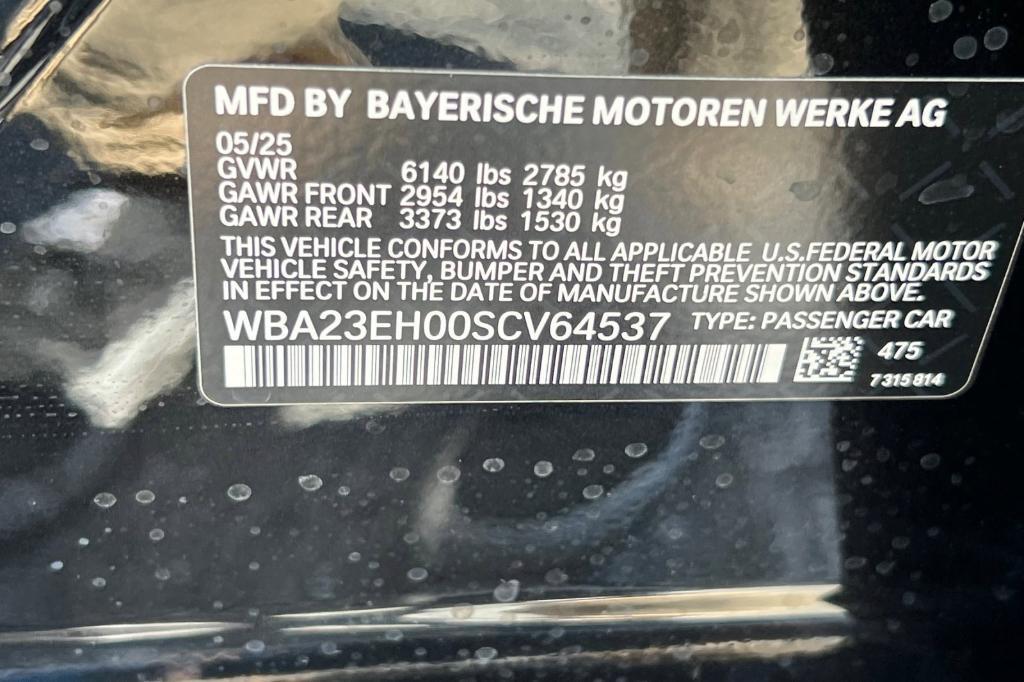 new 2025 BMW 740 car, priced at $110,325