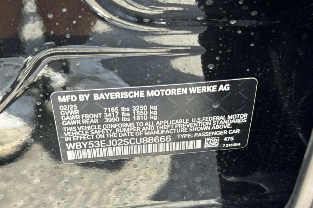 new 2025 BMW i7 car, priced at $140,855