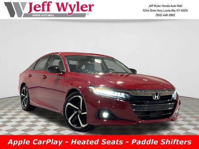 used 2021 Honda Accord car, priced at $21,334