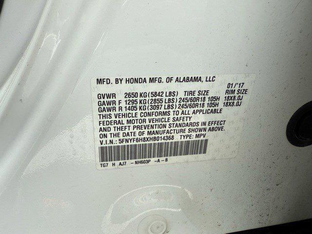 used 2017 Honda Pilot car