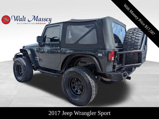 used 2017 Jeep Wrangler car, priced at $17,587