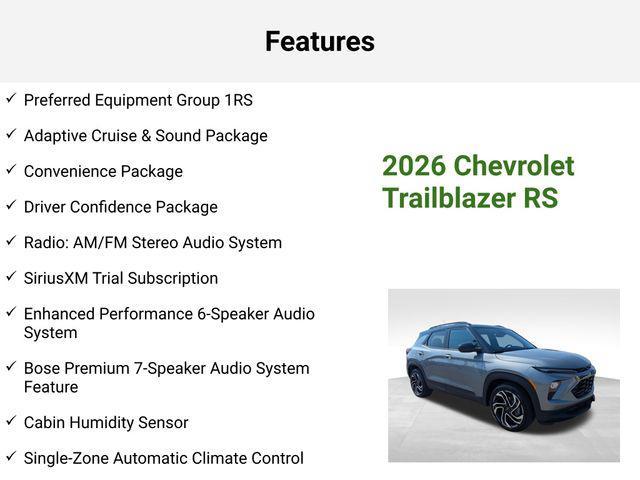 new 2026 Chevrolet TrailBlazer car, priced at $29,876
