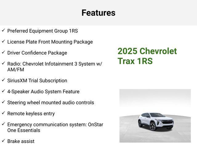 new 2025 Chevrolet Trax car, priced at $24,570