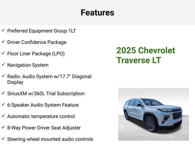 new 2025 Chevrolet Traverse car, priced at $40,249