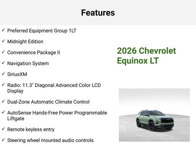 new 2026 Chevrolet Equinox car, priced at $33,350