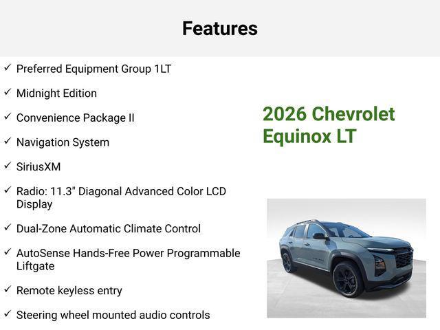 new 2026 Chevrolet Equinox car, priced at $32,385