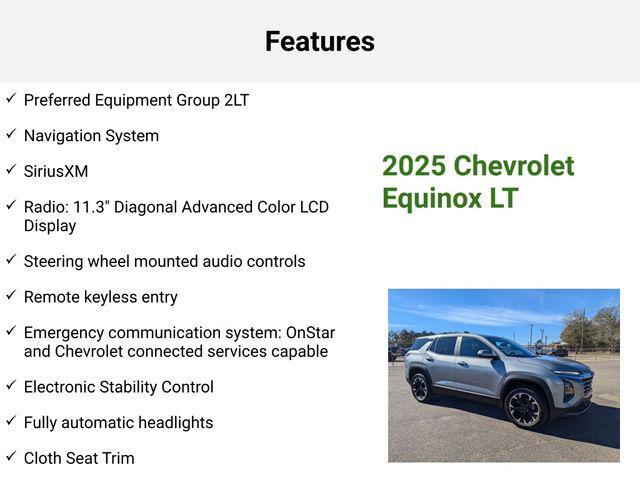 new 2025 Chevrolet Equinox car, priced at $31,955