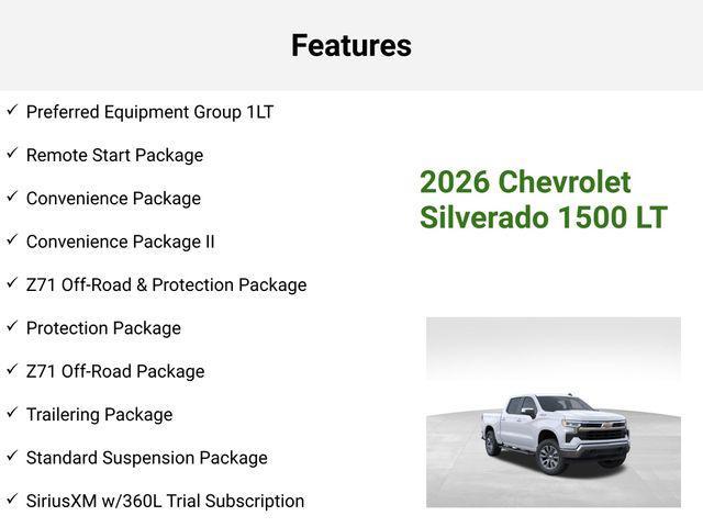new 2026 Chevrolet Silverado 1500 car, priced at $62,590