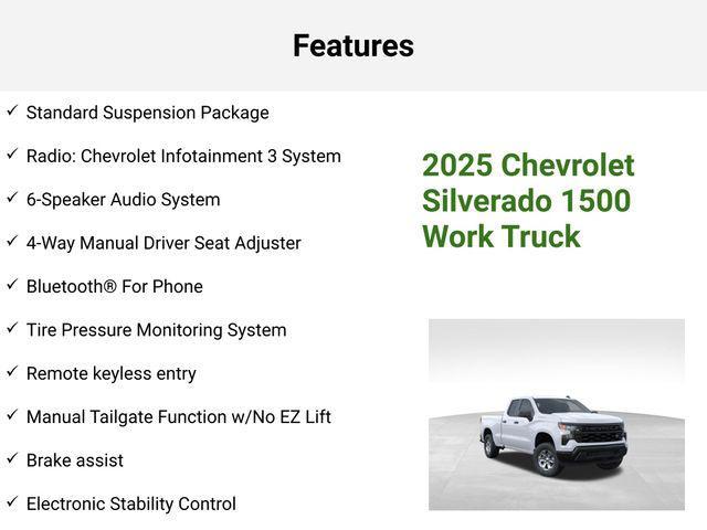 new 2025 Chevrolet Silverado 1500 car, priced at $46,095