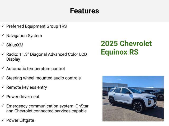 new 2025 Chevrolet Equinox car, priced at $34,796