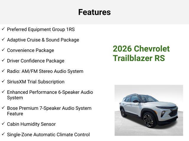new 2026 Chevrolet TrailBlazer car, priced at $29,667