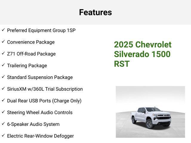 new 2025 Chevrolet Silverado 1500 car, priced at $65,060