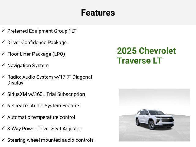 new 2025 Chevrolet Traverse car, priced at $41,478