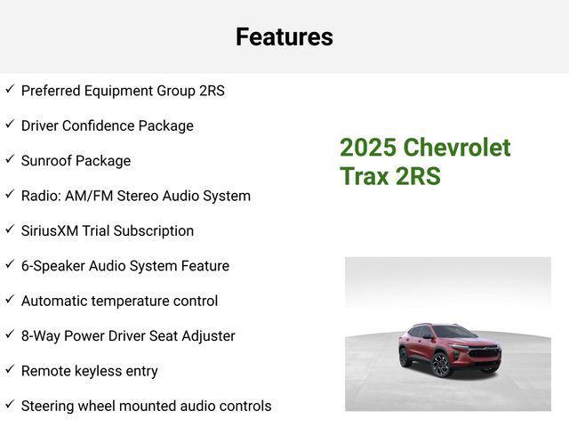 new 2025 Chevrolet Trax car, priced at $27,820
