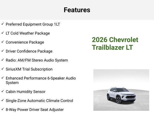 new 2026 Chevrolet TrailBlazer car, priced at $29,162