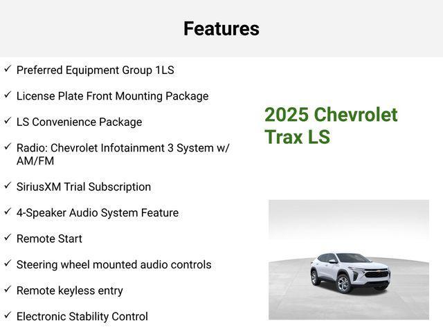 new 2025 Chevrolet Trax car, priced at $22,930