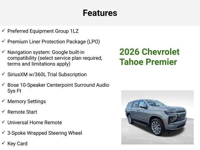 new 2026 Chevrolet Tahoe car, priced at $76,749