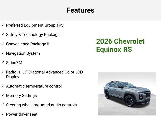 new 2026 Chevrolet Equinox car, priced at $34,810