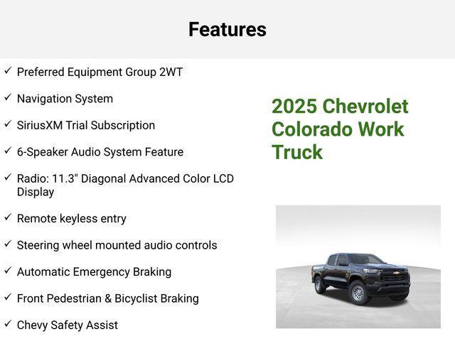 new 2025 Chevrolet Colorado car, priced at $34,905