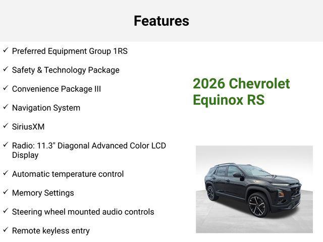 new 2026 Chevrolet Equinox car, priced at $35,010