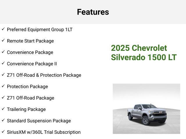 new 2025 Chevrolet Silverado 1500 car, priced at $61,835