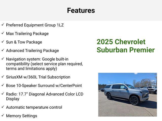 new 2025 Chevrolet Suburban car, priced at $81,475