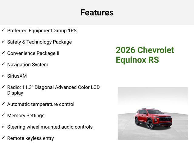 new 2026 Chevrolet Equinox car, priced at $37,420
