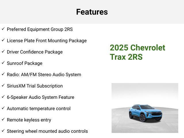 new 2025 Chevrolet Trax car, priced at $27,760