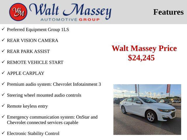 new 2025 Chevrolet Malibu car, priced at $24,245