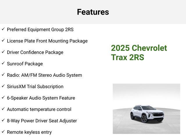 new 2025 Chevrolet Trax car, priced at $27,365
