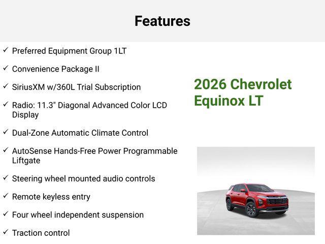 new 2026 Chevrolet Equinox car, priced at $31,967