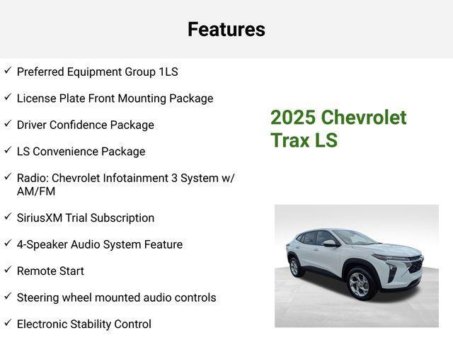 new 2025 Chevrolet Trax car, priced at $23,325