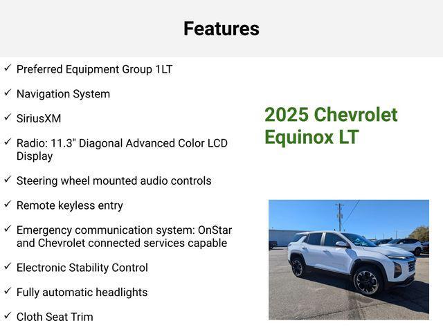 new 2025 Chevrolet Equinox car, priced at $30,017