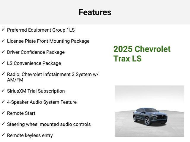new 2025 Chevrolet Trax car, priced at $23,325